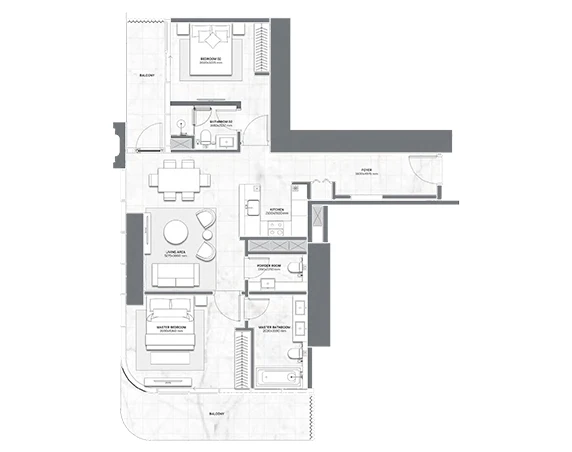 Dar Global Trump Tower Floor Plan