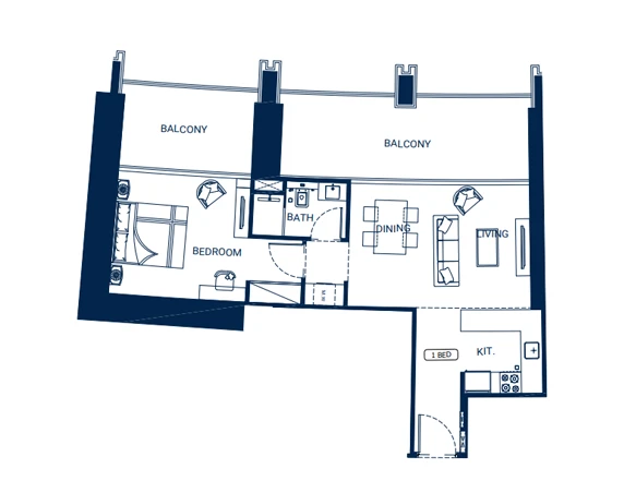 Binghatti Skyrise Floor Plan
