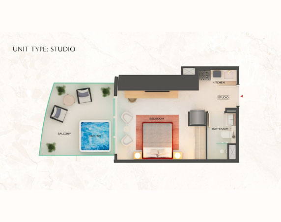 Binghatti Skyblade Floor Plan