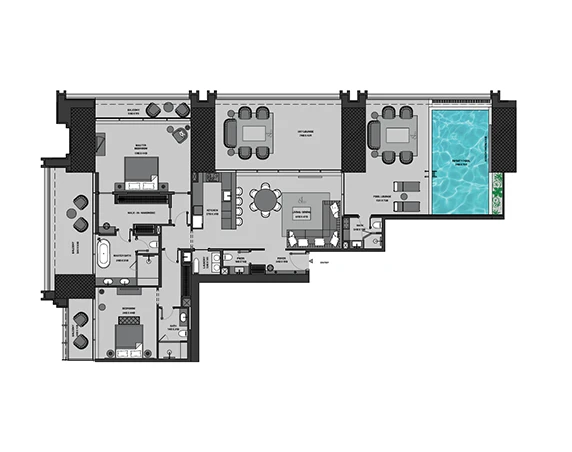 Burj Binghatti Floor Plan