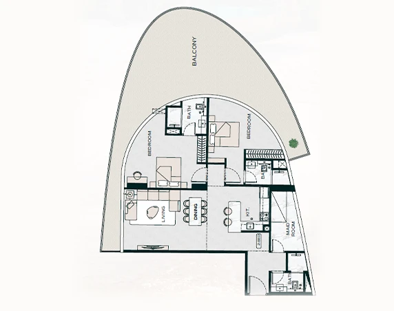 Binghatti Aquarise Height