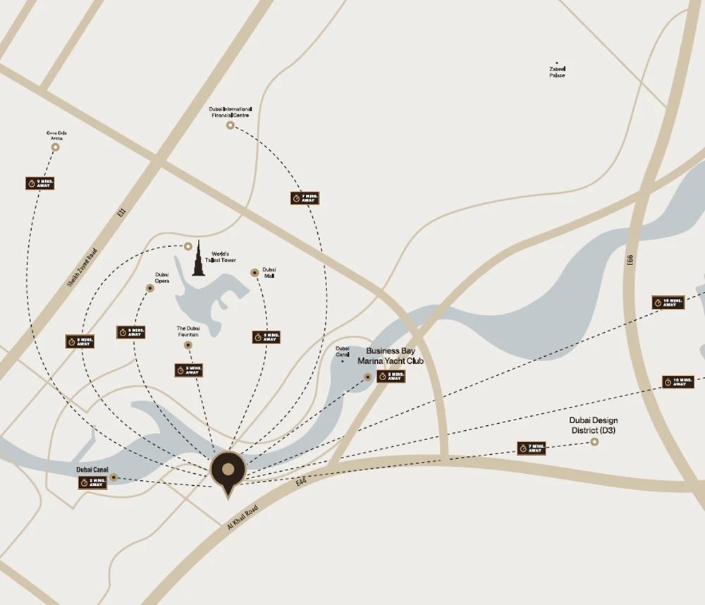 Binghatti Skyhall Location