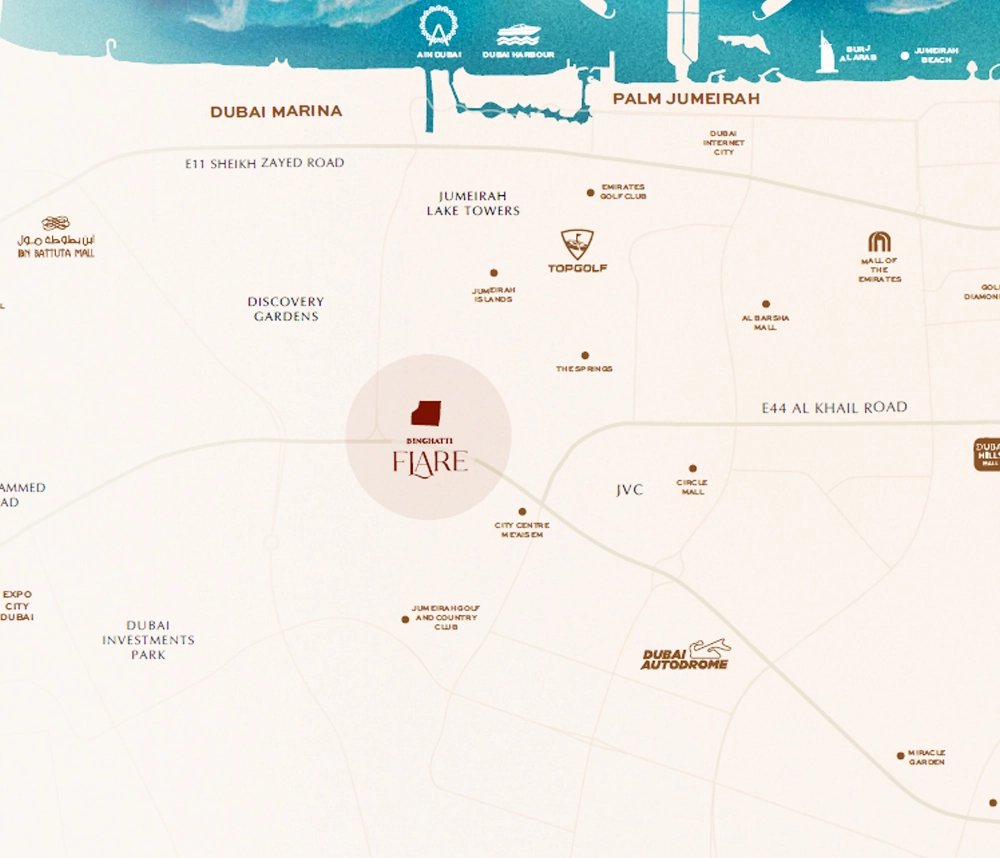 Binghatti Flare Location