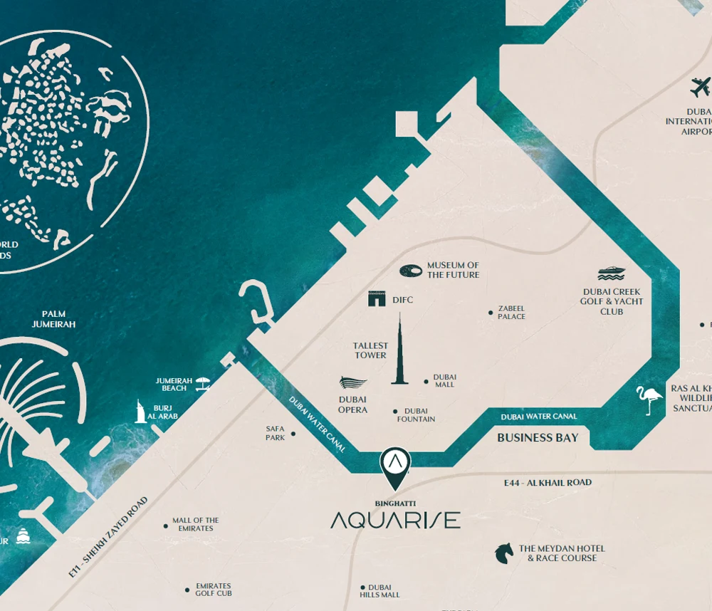 Binghatti Aquarise Area