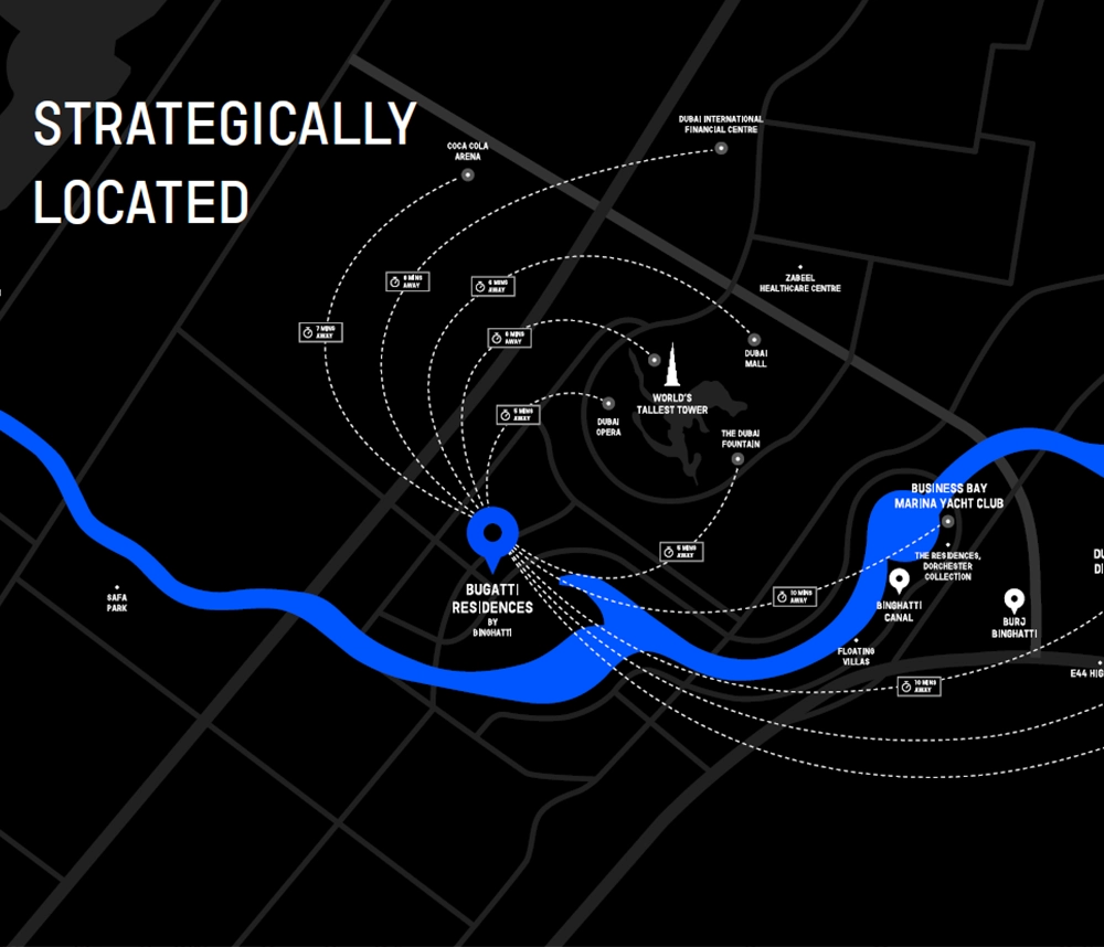 Bugatti Residences by Binghatti Location